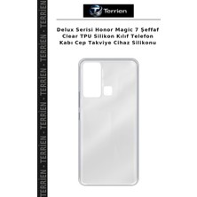 Terrien Delux Serisi Honor Magic 7 Şeffaf Clear Tpu Silikon Kılıf Telefon Kabı Cep Takviye Cihaz Silikonu