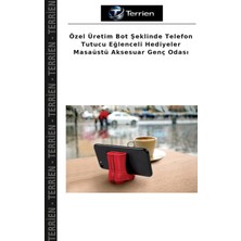 Terrien Özel Üretim Bot Şeklinde Telefon Tutucu Eğlenceli Hediyeler Masaüstü Aksesuar Genç Odası