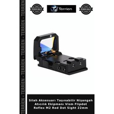 Terrien Silah Aksesuarı Taşınabilir Nişangah Atıcılık Ekipmanı Vism Flipdot Reflex M2 Red Dot Sight 22MM