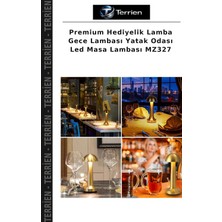 Terrien Premium Hediyelik Lamba Gece Lambası Yatak Odası LED Masa Lambası MZ327