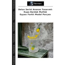 Terrien Delux Serisi Ananas Tasarımlı Kupa Bardak Mutfak Eşyası Farklı Model Parçası