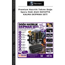 Terrien Premium Hazırlık Takımı Doğa Sporu Hobi Aleti Hayatta Kalma Ekipman Seti