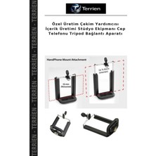 Terrien Özel Üretim Çekim Yardımcısı Içerik Üretimi Stüdyo Ekipmanı Cep Telefonu Tripod Bağlantı Aparatı