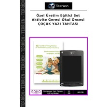 Terrien Özel Üretim Eğitici Set Aktivite Gereci Okul Öncesi Çoçuk Yazı Tahtası