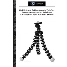 Terrien Mobil Stant Çekim Aparatı Telefon Tutucu -Kamera Cep Telefonu Için Tripod Küçük Ahtapot Tripod