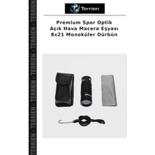 Terrien Premium Spor Optik Açık Hava Macera Eşyası 8X21 Monoküler Dürbün