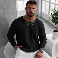 Kare Yaka Oversize Geniş Kalıp Triko (2591)