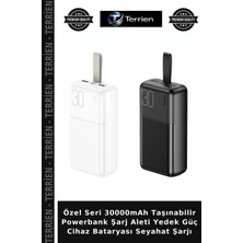 Terrien Özel Seri 30000MAH Taşınabilir Powerbank Şarj Aleti Yedek Güç Cihaz Bataryası Seyahat Şarjı