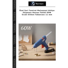 Terrien Özel Seri Tamirat Malzemesi Atölye Ekipmanı Hassas Tetikli 60W Sıcak Silikon Tabancası 11 mm