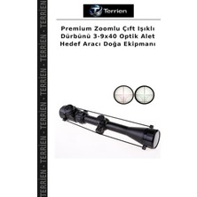 Terrien Premium Zoomlu Çıft Işıklı Dürbünü 3-9X40 Optik Alet Hedef Aracı Doğa Ekipmanı