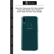 Terrien Özel Seri Samsung S22 Ultra Şeffaf Clear Tpu Silikon Kılıf Telefon Kılıfı Mobil Koruma Cep Kapağı