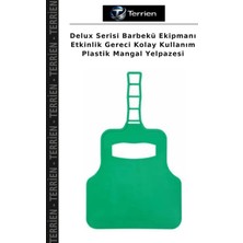 Terrien Delux Serisi Barbekü Ekipmanı Etkinlik Gereci Kolay Kullanım Plastik Mangal Yelpazesi