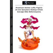 Terrien Premium Anime Luffy Figürü 25 cm Gençlere Hediye Erkek Çocuğa Oda Dekorasyonu