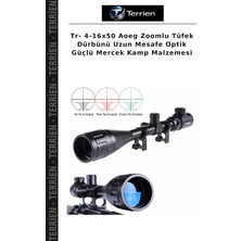 Terrien Tr- 4-16X50 Aoeg Zoomlu Tüfek Dürbünü Uzun Mesafe Optik Güçlü Mercek Kamp Malzemesi