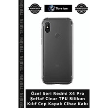 Terrien Özel Seri Redmi X4 Pro Şeffaf Clear Tpu Silikon Kılıf Cep Kapak Cihaz Kabı