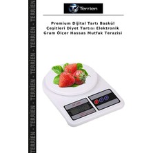 Terrien Premium Dijital Tartı Baskül Çeşitleri Diyet Tartısı Elektronik Gram Ölçer Hassas Mutfak Terazisi