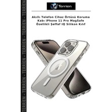 Terrien Akıllı Telefon Cihaz Örtüsü Koruma Kabı iPhone 11 Pro Magsafe Özellikli Şeffaf Iq Silikon Kılıf