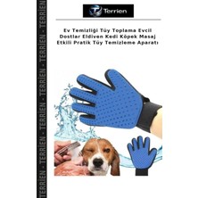 Terrien Ev Temizliği Tüy Toplama Evcil Dostlar Eldiven Kedi Köpek Masaj Etkili Pratik Tüy Temizleme Aparatı
