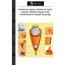 Terrien Premium Kolay Kullanım Hızlı Çözüm Piknik Eşyası Çok Fonksiyonlu Kapak Açacağı