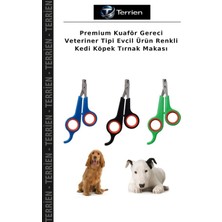 Terrien Premium Kuaför Gereci Veteriner Tipi Evcil Ürün Renkli Kedi Köpek Tırnak Makası