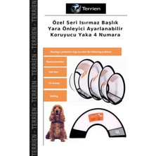 Terrien Özel Seri Isırmaz Başlık Yara Önleyici Ayarlanabilir Koruyucu Yaka 4 Numara