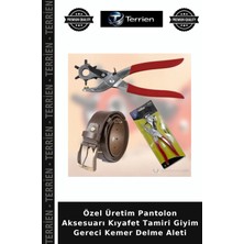 Terrien Özel Üretim Pantolon Aksesuarı Kıyafet Tamiri Giyim Gereci Kemer Delme Aleti