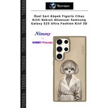 Terrien Özel Seri Köpek Figürlü Cihaz Kılıfı Nakışlı Aksesuar Samsung Galaxy S25 Ultra Fashion Kılıf 3D