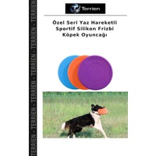 Terrien Özel Seri Yaz Hareketli Sportif Silikon Frizbi Köpek Oyuncağı
