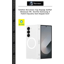 Terrien Telefon Koruması Cep Kapağı Şeffaf Aksesuar Mr. Gorilla Samsung Z Fold 6 Uyumlu Sert Kapak Kılıf