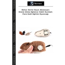Terrien Delux Serisi Oyun Aksesuarı Enerji Atma Eğlence Vakti Kurmalı Fare Kedi Eğitim Oyuncağı