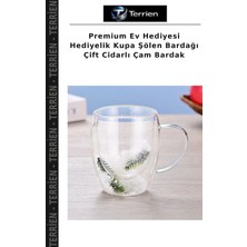 Terrien Premium Ev Hediyesi Hediyelik Kupa Şölen Bardağı Çift Cidarlı Çam Bardak