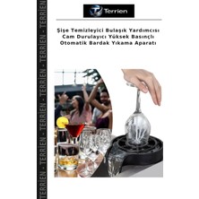 Terrien Şişe Temizleyici Bulaşık Yardımcısı Cam Durulayıcı Yüksek Basınçlı Otomatik Bardak Yıkama Aparatı