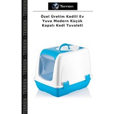 Terrien Özel Üretim Kedili Ev Yuva Modern Küçük Kapalı Kedi Tuvaleti