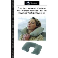 Terrien Özel Seri Yolculuk Konforu Araç Gereci Hareketli Yaşam Seyahat Yastığı Boyunluk