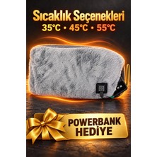 Yumuşak Pelüş Dokulu Elektrikli Bel Isıtıcı Kuşak Midastech