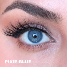 Ksseye Pixie Blue 12 Ay Kullanım Süreli 1 Yıllık Solüsyon ve Lens Kabı Hediyeli