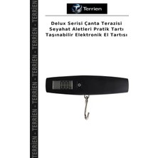 Terrien Delux Serisi Çanta Terazisi Seyahat Aletleri Pratik Tartı Taşınabilir Elektronik El Tartısı
