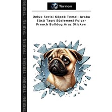 Terrien Delux Serisi Köpek Temalı Araba Süsü Taşıt Süslemesi Fulcar French Bulldog Araç Stickerı