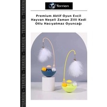 Terrien Premium Aktif Oyun Evcil Hayvan Neşeli Zaman Zilli Kedi Otlu Hacıyatmaz Oyuncağı