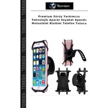 Terrien Premium Sürüş Yardımcısı Teknolojik Aparat Seyahat Aparatı Motosiklet Bisiklet Telefon Tutucu