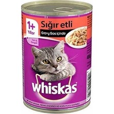 Urfakent Gravy Soslu Sığır Etli Yetişkin Kedi Konservesi 12 Adet 400 gr