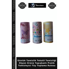 Terrien Günlük Temizlik Tekstil Temizliği Hijyen Ürünü Yapışkanlı Pratik Temizleyici Tüy Toplama Rulosu