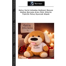 Terrien Delux Serisi Arkadaş Hediyesi Masum Hediye Barışma Aracı Özür Dilerim Tişörtlü Peluş Oyuncak Köpek