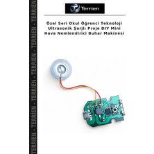 Terrien Özel Seri Okul Öğrenci Teknoloji Ultrasonik Şarjlı Proje Dıy Mini Hava Nemlendirici Buhar Makinesi
