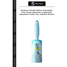 Terrien Premium Günlük Bakım Taşınabilir Ürün Giyim Aksesuarı Ergonomik Yapışkanlı Pratik Tüy Toplama Rulosu