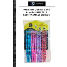 Terrien Premium Günlük Canlı Arkadaş Nunbell Kedi Tasması Silikon