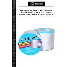 Terrien Premium Isı Katkısı Yapı Koruma Pratik Tamirat Bant Su Yalıtım Bitüm Esaslı Tamir Bandı 2M-10CM