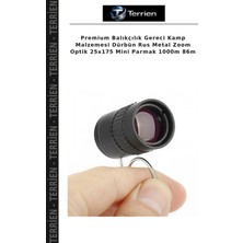 Terrien Premium Balıkçılık Gereci Kamp Malzemesi Dürbün Rus Metal Zoom Optik 25X175 Mini Parmak 1000M 86M