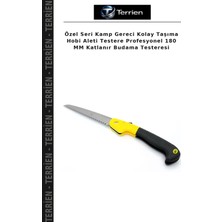 Terrien Özel Seri Kamp Gereci Kolay Taşıma Hobi Aleti Testere Profesyonel 180 mm Katlanır Budama Testeresi