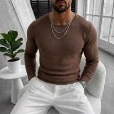 Bozdemir Tshirt Triko Kare Yaka Slim Fit Erkek Triko (2088)